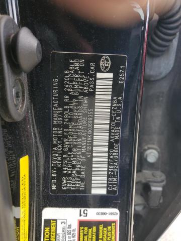 2019 TOYOTA CAMRY L - 4T1B11HKXKU688355
