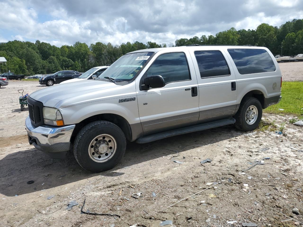 FORD EXCURSION 2004 silver  gas 1FMNU40L74EA91459 photo #1