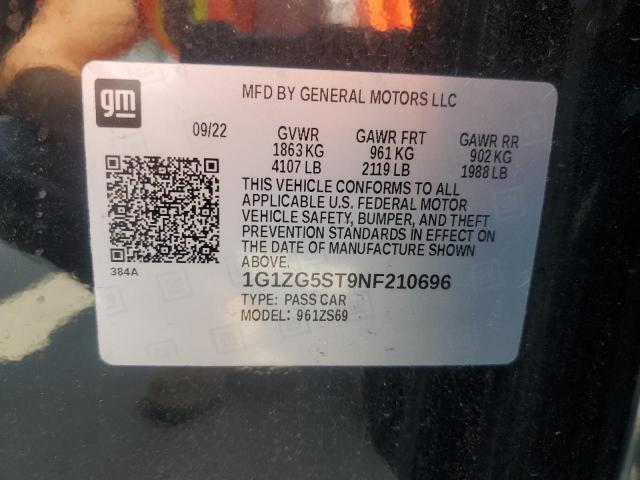 2022 CHEVROLET MALIBU RS - 1G1ZG5ST9NF210696