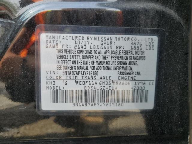 VIN 3N1AB7AP7JY219180 2018 NISSAN SENTRA no.12