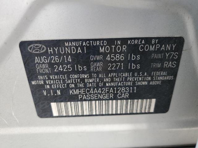 2015 HYUNDAI SONATA HYB - KMHEC4A42FA128311