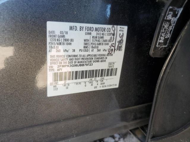 VIN 2FMPK3G98JBB79723 2018 Ford Edge, SE no.13