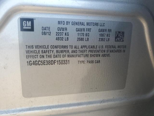 VIN 1G4GC5E38DF150331 2013 Buick Lacrosse no.12