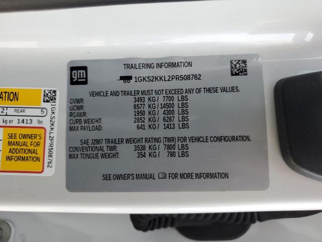 VIN 1GKS2KKL2PR508762 2023 GMC Yukon, Denali Ultimate no.13