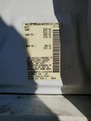2015 NISSAN ALTIMA 2.5 - 1N4AL3AP4FC129204