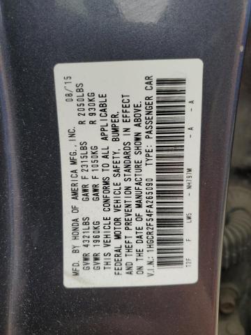 2015 HONDA ACCORD SPO - 1HGCR2F54FA265090