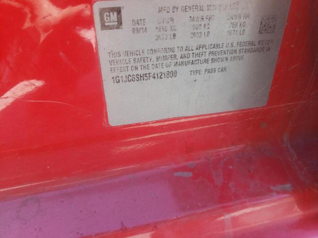 2015 CHEVROLET SONIC LT - 1G1JC6SH5F4121800