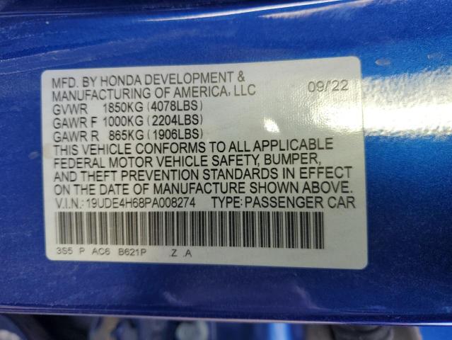 VIN 19UDE4H68PA008274 2023 Acura Integra, A-Spec Tech no.14