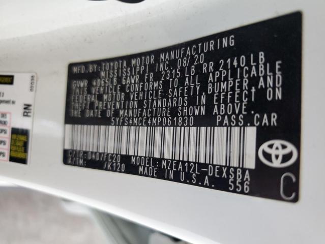2021 TOYOTA COROLLA SE - 5YFS4MCE4MP061830