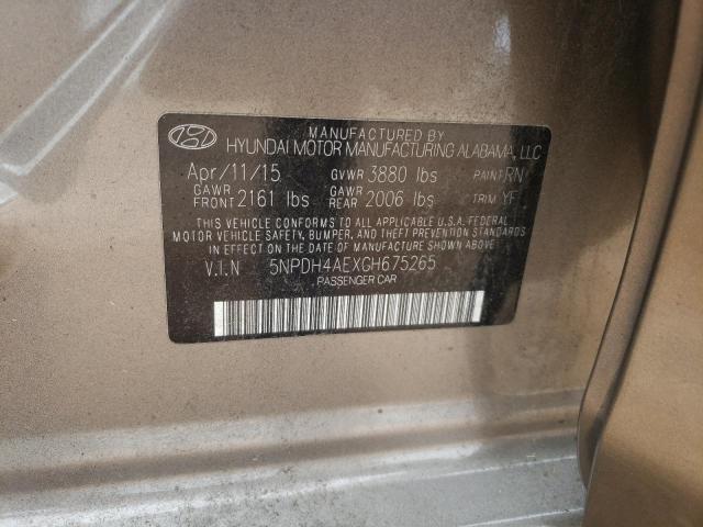 2016 HYUNDAI ELANTRA SE - 5NPDH4AEXGH675265