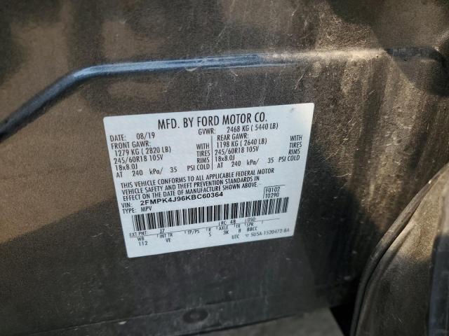 2019 FORD EDGE SEL - 2FMPK4J96KBC60364