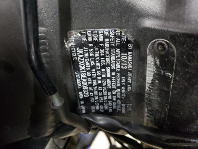 2014 KAWASAKI ZX1000 K - JKAZXCK18EA009339