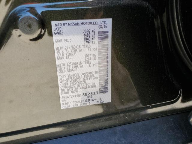 2016 NISSAN ROGUE S - 5N1AT2MT4GC892513
