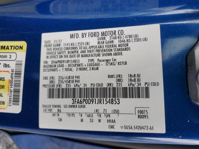 2018 FORD FUSION TIT - 3FA6P0D91JR154853