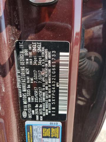 2020 KIA SORENTO L - 5XYPG4A32LG661733