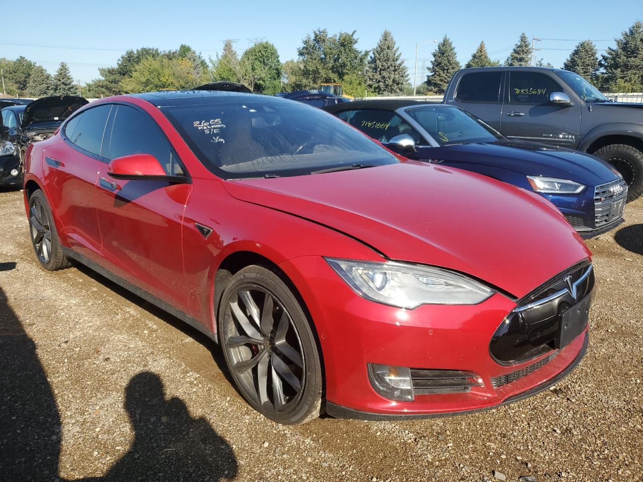 Lot #2928601745 2015 TESLA MODEL S P8