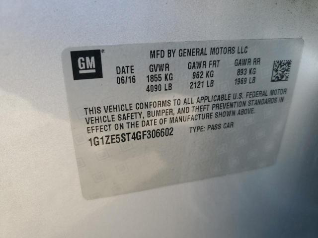 2016 CHEVROLET MALIBU LT - 1G1ZE5ST4GF306602