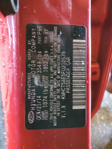 2015 HYUNDAI ACCENT GS KMHCT5AE5FU202678