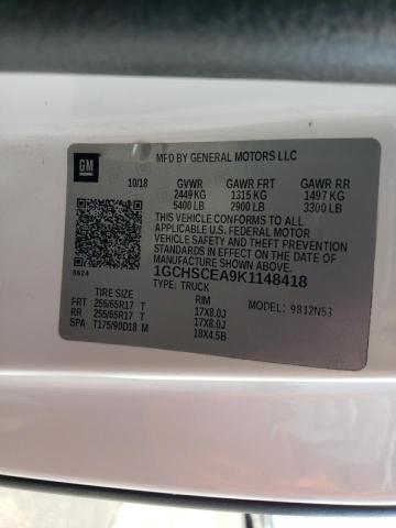 2019 CHEVROLET COLORADO L 1GCHSCEA9K1148418  73254144