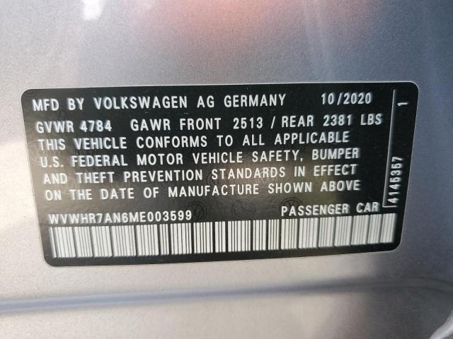2021 VOLKSWAGEN ARTEON SEL - WVWHR7AN6ME003599