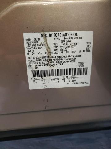 2020 FORD EDGE TITAN - 2FMPK4K95LBB37087