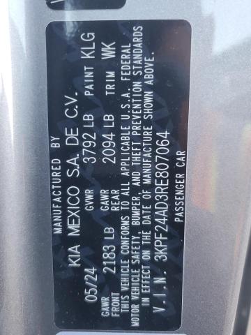 2024 KIA FORTE LX - 3KPF24AD3RE807064