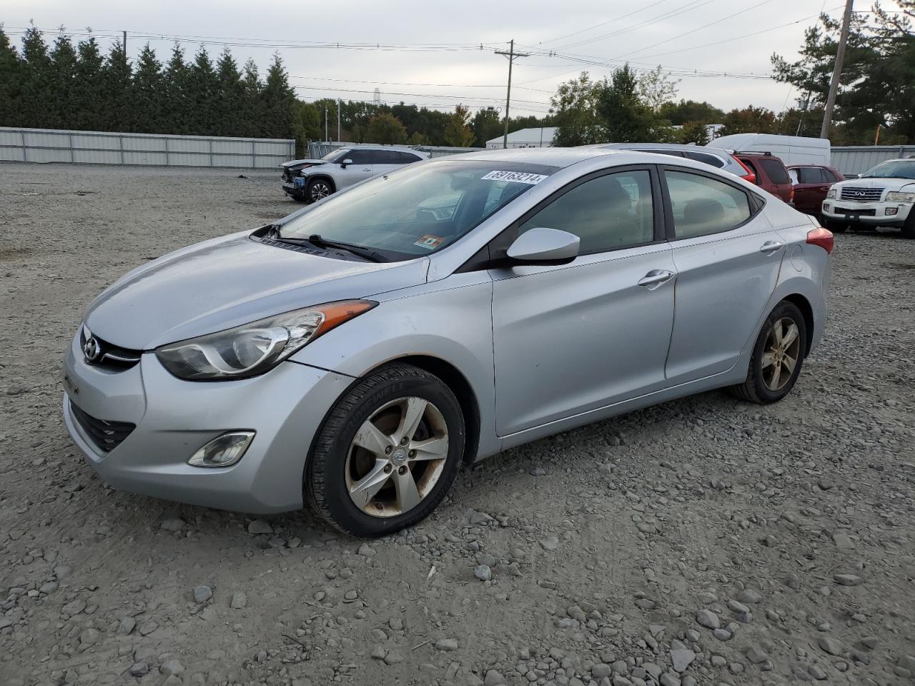 Lot #2942804776 2012 HYUNDAI ELANTRA GL