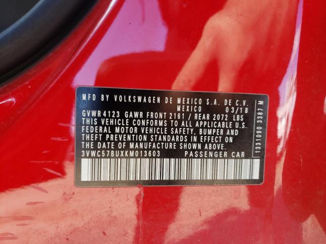 2019 VOLKSWAGEN JETTA S - 3VWC57BUXKM013603