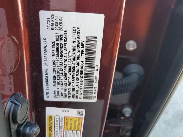 2021 HONDA PASSPORT E - 5FNYF8H52MB016384