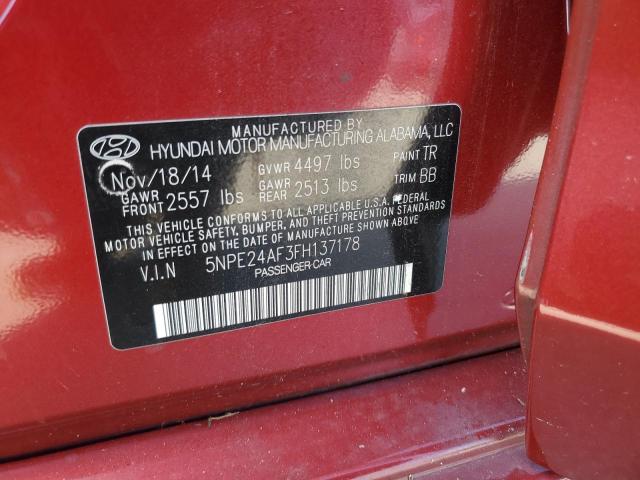 2015 HYUNDAI SONATA SE - 5NPE24AF3FH137178