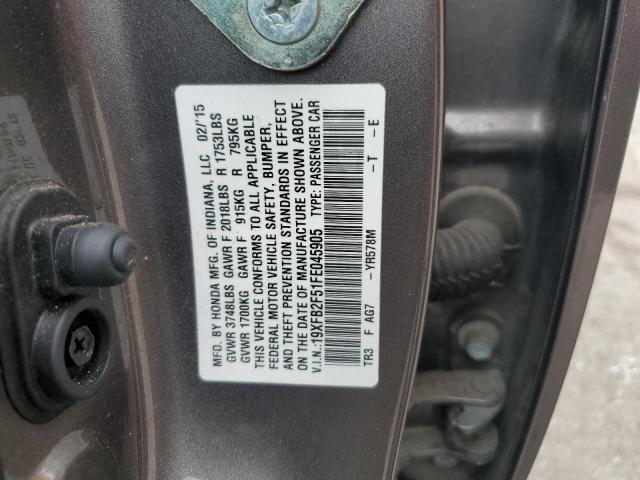 2015 HONDA CIVIC LX - 19XFB2F51FE045905