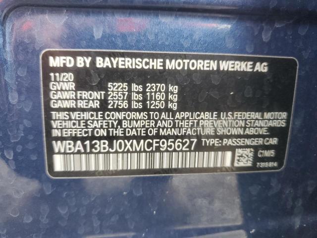 2021 BMW 530 XI WBA13BJ0XMCF95627  70927594