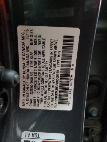 2016 HONDA CR-V LX - 2HKRM3H38GH559790