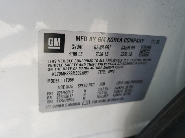 2021 CHEVROLET TRAILBLAZE - KL79MPS22MB093890