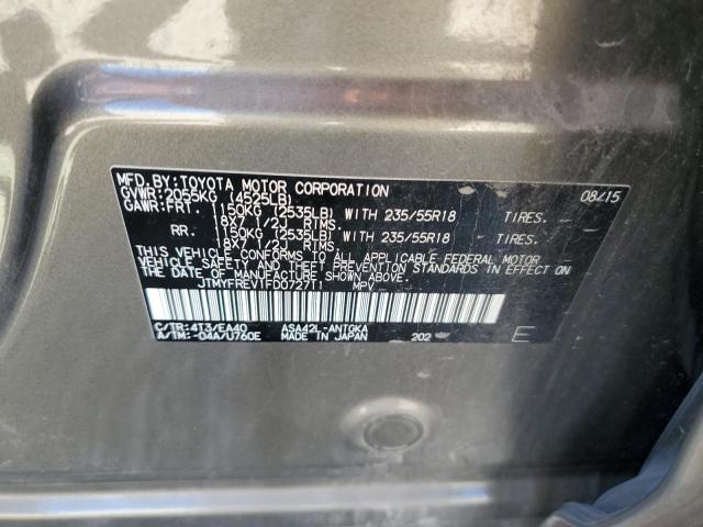 2015 TOYOTA RAV4 LIMIT - JTMYFREV1FD072711