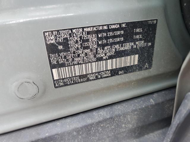 2020 TOYOTA RAV4 ADVEN - 2T3J1RFV6LC074260