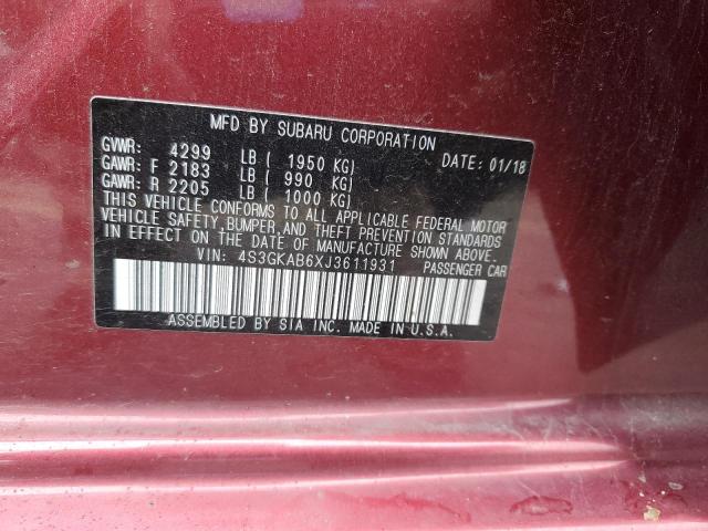 VIN 4S3GKAB6XJ3611931 2018 Subaru Impreza, Premium no.13