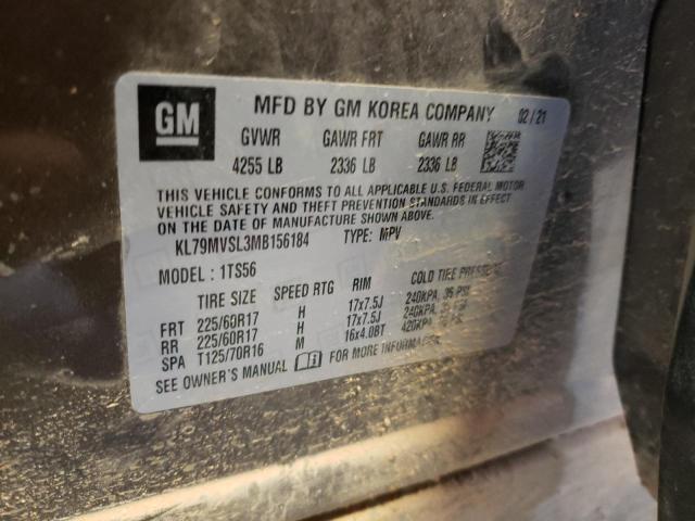 2021 CHEVROLET TRAILBLAZE - KL79MVSL3MB156184