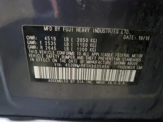 2017 SUBARU LEGACY SPO 4S3BNAR65H3035456
