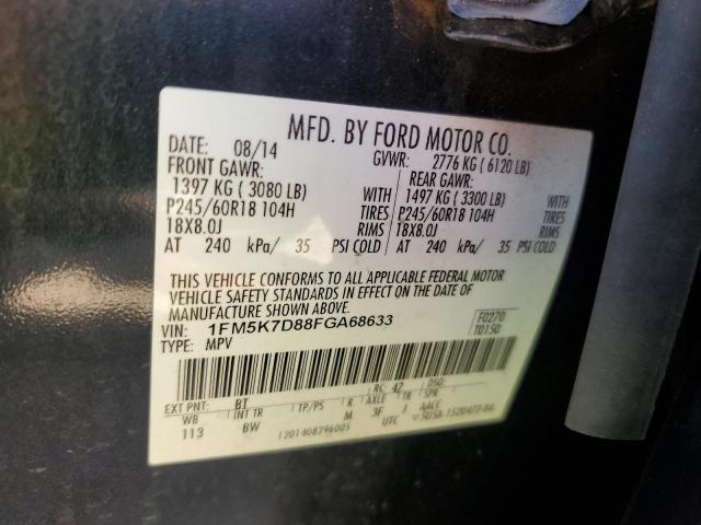 2015 FORD EXPLORER X - 1FM5K7D88FGA68633