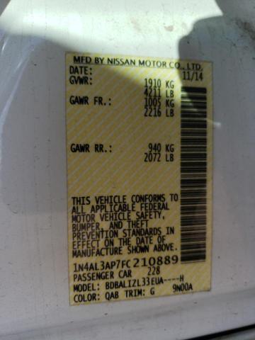 2015 NISSAN ALTIMA 2.5 - 1N4AL3AP7FC210889