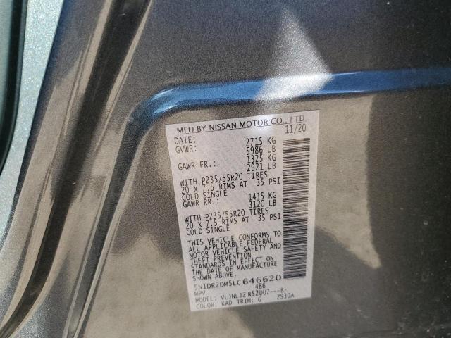 2020 NISSAN PATHFINDER - 5N1DR2DM5LC646620