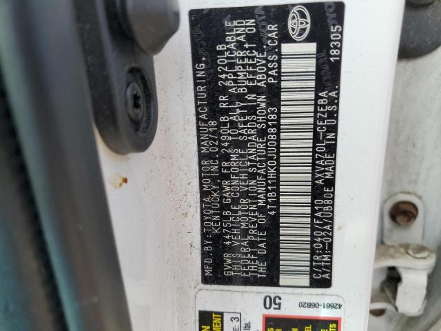 2018 TOYOTA CAMRY L - 4T1B11HK0JU088183