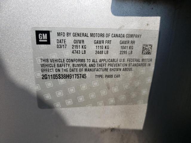 2017 CHEVROLET IMPALA LT - 2G1105S38H9175745