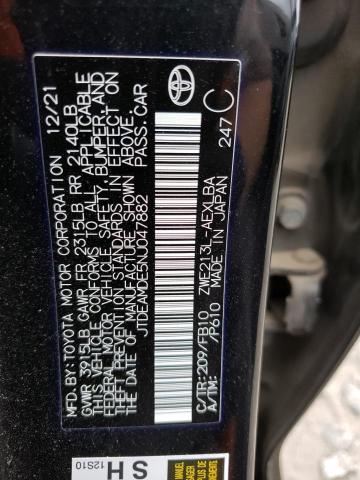 2022 TOYOTA COROLLA LE - JTDEAMDE5NJ047882