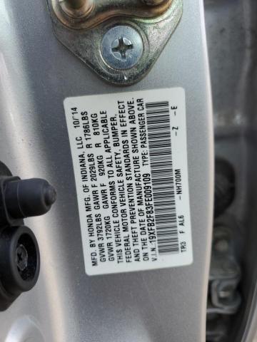 2015 HONDA CIVIC EX - 19XFB2F83FE009109