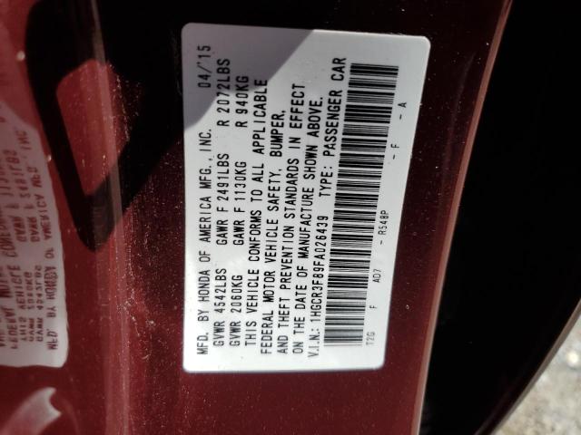 2015 HONDA ACCORD EXL - 1HGCR3F89FA026439