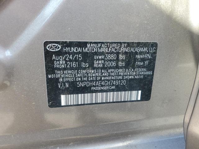 2016 HYUNDAI ELANTRA SE - 5NPDH4AE4GH749120