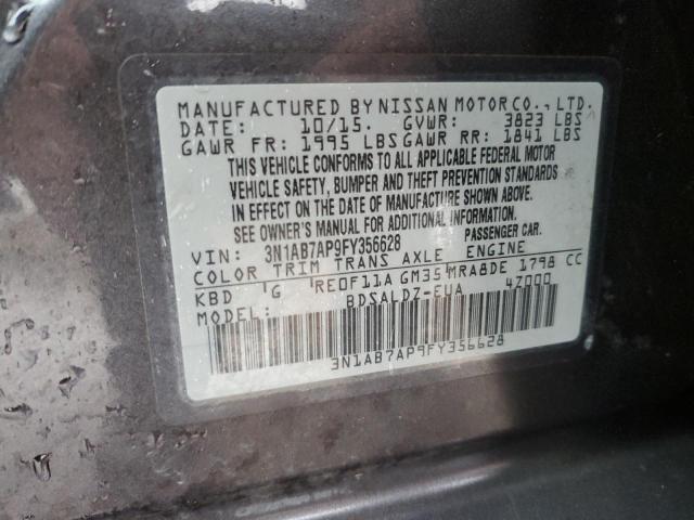 VIN 3N1AB7AP9FY356628 2015 Nissan Sentra, S no.13