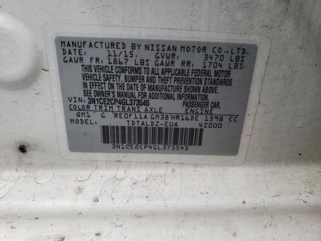 2016 NISSAN VERSA NOTE - 3N1CE2CP4GL373545